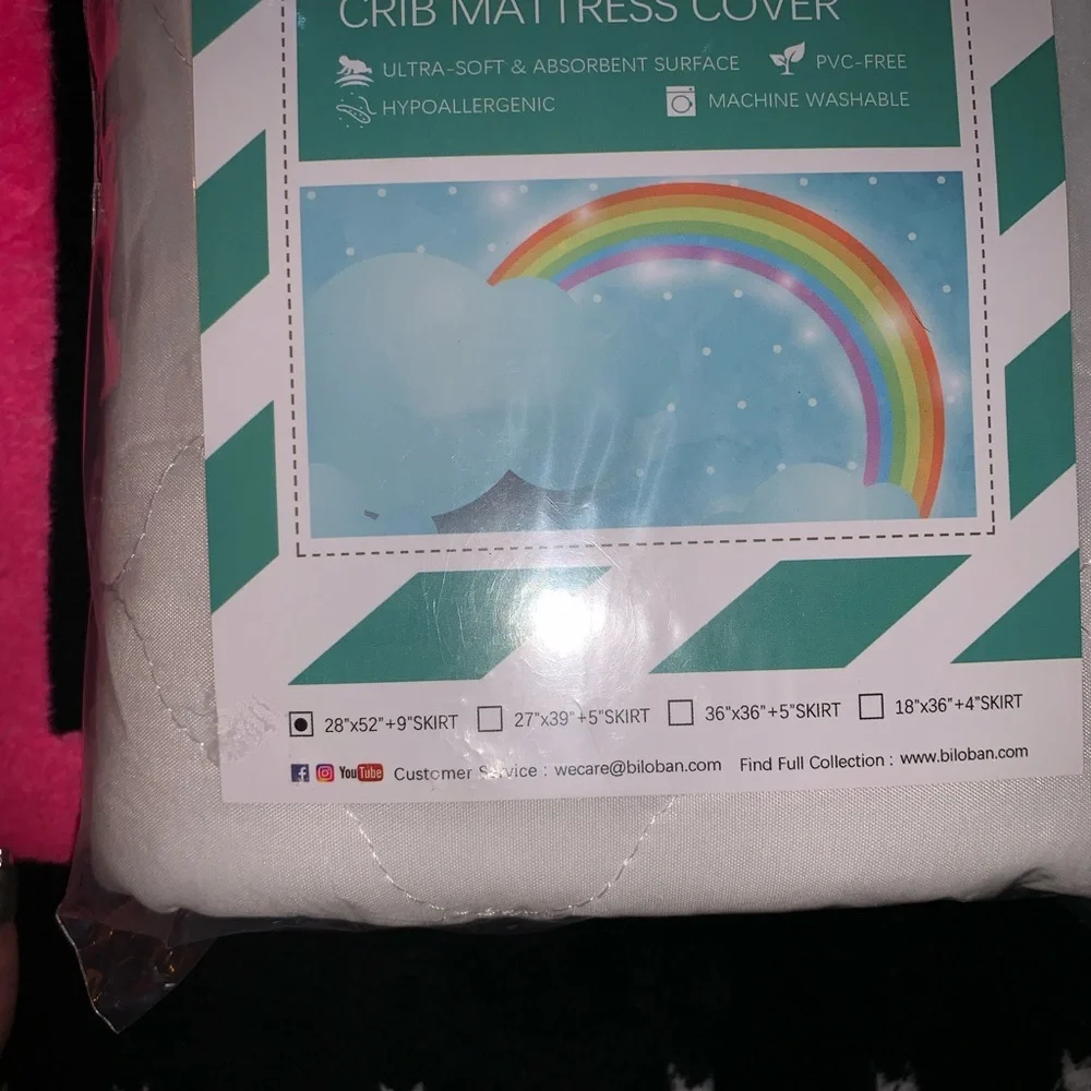 🛍3/$25🛍Biloban Waterproof Fitted Crib Mattress Cover